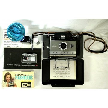 Polaroid AUTOMATIC 240 LAND CAMERA FLASH KIT BULBI Timer  192 Manuale VALIGETTA 