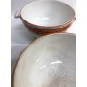 ANTICA COPPIA PICCOLA ZUPPIERA CERAMICA SARREGUEMINES CAFE' AU LAIT BOWL RIGHE