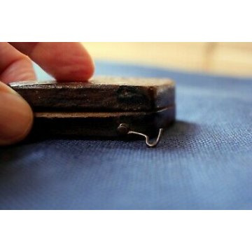 RELIQUIA 1700 CROCIFISSO CRISTALLO MOLATO BOLLA AUTENTICA CUSTODIA CUOIO LEGNO 