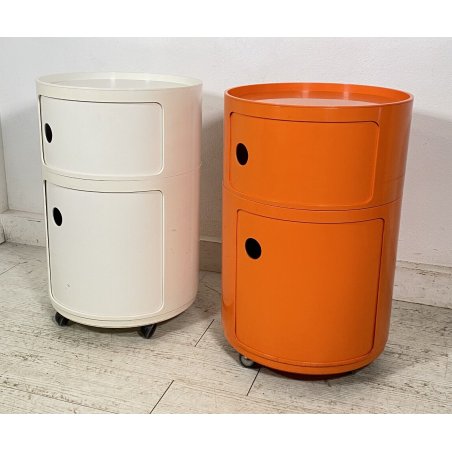 COPPIA MOBILE BAR COMODINO KARTELL ANNA CASTELLI COMPONIBILI ANNI 70 DESIGN