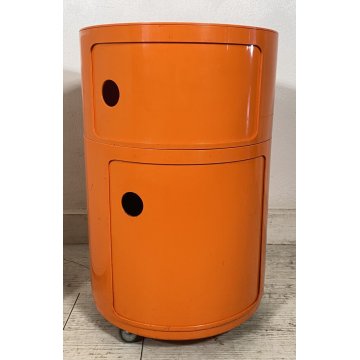 COPPIA MOBILE BAR COMODINO KARTELL ANNA CASTELLI COMPONIBILI ANNI 70 DESIGN