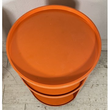 COPPIA MOBILE BAR COMODINO KARTELL ANNA CASTELLI COMPONIBILI ANNI 70 DESIGN
