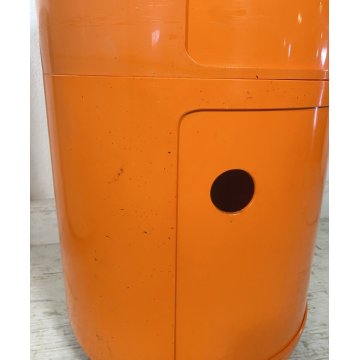 COPPIA MOBILE BAR COMODINO KARTELL ANNA CASTELLI COMPONIBILI ANNI 70 DESIGN