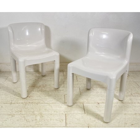 COPPIA SEDIA KARTELL CARLO BARTOLI MODELLO 4875 ANNI 70 DESIGN POLTRONA CHAIR
