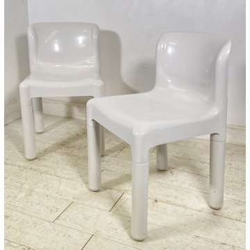 COPPIA SEDIA KARTELL CARLO BARTOLI MODELLO 4875 ANNI 70 DESIGN POLTRONA CHAIR