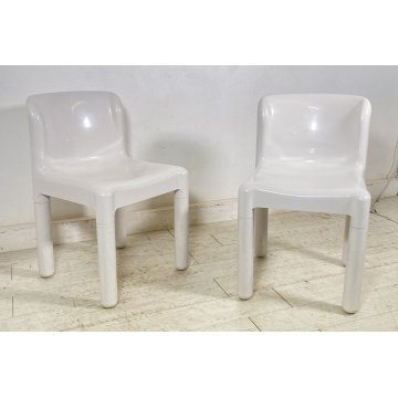 COPPIA SEDIA KARTELL CARLO BARTOLI MODELLO 4875 ANNI 70 DESIGN POLTRONA CHAIR