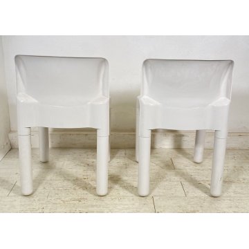 COPPIA SEDIA KARTELL CARLO BARTOLI MODELLO 4875 ANNI 70 DESIGN POLTRONA CHAIR