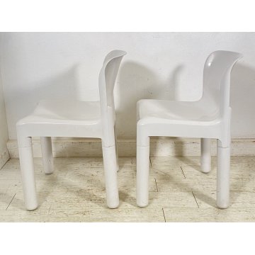 COPPIA SEDIA KARTELL CARLO BARTOLI MODELLO 4875 ANNI 70 DESIGN POLTRONA CHAIR