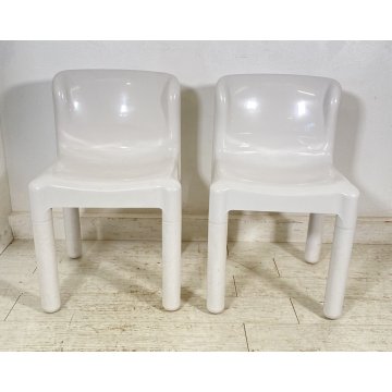 COPPIA SEDIA KARTELL CARLO BARTOLI MODELLO 4875 ANNI 70 DESIGN POLTRONA CHAIR