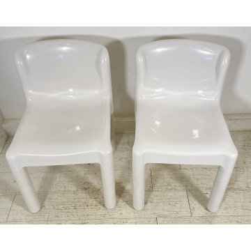 COPPIA SEDIA KARTELL CARLO BARTOLI MODELLO 4875 ANNI 70 DESIGN POLTRONA CHAIR