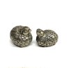 RARO VINTAGE SET SALE & PEPE SHAKER DESIGN Gucci COPPIA QUAGLIA PELTRO anni '60