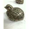 RARO VINTAGE SET SALE & PEPE SHAKER DESIGN Gucci COPPIA QUAGLIA PELTRO anni '60