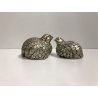 RARO VINTAGE SET SALE & PEPE SHAKER DESIGN Gucci COPPIA QUAGLIA PELTRO anni '60