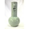 ANTICO VASO CINESE CERAMICA CELADON VERDE MOTIVO FLOREALE ELEFANTI PRIMI '900