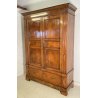 ANTICO GRANDE ARMADIO GUARDAROBA 1800 LOMBARDO LEGNO MASSELLO NOCE 2 ANTE OLD