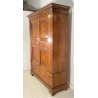 ANTICO GRANDE ARMADIO GUARDAROBA 1800 LOMBARDO LEGNO MASSELLO NOCE 2 ANTE OLD