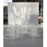 PORTACANDELE FIORI DESIGN Atik Levy PER Gaia&Gino MOD. Mistic VETRO BOROSILICATO