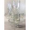PORTACANDELE FIORI DESIGN Atik Levy PER Gaia&Gino MOD. Mistic VETRO BOROSILICATO
