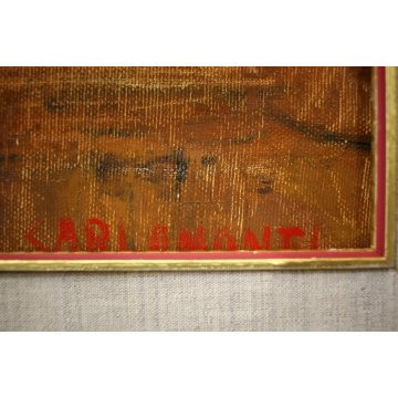QUADRO OLIO TELA Carlo Monti  NATURA MORTA VASO FIORI ROSE ARONA