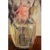 QUADRO OLIO TELA Carlo Monti  NATURA MORTA VASO FIORI ROSE ARONA