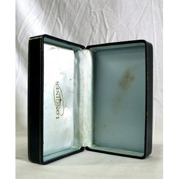 SCATOLA LONGINES VINTAGE BOX orologio polso BLU INTERNO AZZURRO For watches '60s