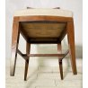 LOTTO 8 SEDIE ANTICE POLTRONA LEGNO NOCE 1800 RUSTICHE SEDUTA STOFFA BIANCA OLD