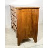 ANTICO COMO CASSETTONE MOSSO PIEMONTESE 3 CASSETTI INTARSIATO IN LEGNO NOCE 1800