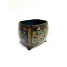 ANTICO BRONZO CINESE CLOISONNE INCENSIERA SMALTO BOWL INCESE BURNER CINESERIA