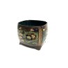 ANTICO BRONZO CINESE CLOISONNE INCENSIERA SMALTO BOWL INCESE BURNER CINESERIA