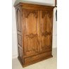 ANTICO ARMADIO GUARDAROBA 1700 FORMELLE LEGNO MASSELLO NOCE 2 ANTE OLD BAROCCO