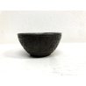 ANTICA BOWL CINESE CIOTOLA NOCE COCCO INTERNO ARGENTO DECORO FLOREALE SCOLPITO