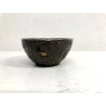 ANTICA BOWL CINESE CIOTOLA NOCE COCCO INTERNO ARGENTO DECORO FLOREALE SCOLPITO