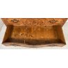 ANTICO COMO CASSETTONE MOSSO FRANCESE 3 CASSETTI INTARSIATO IN LEGNO NOCE 1800