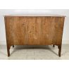 ANTICO COMO CASSETTONE MOSSO FRANCESE 3 CASSETTI INTARSIATO IN LEGNO NOCE 1800