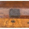 ANTICA RIBALTA BOMBATA MOBILE SCRITTOIO LASTRONATO INTARSIATO LEGNO NOCE 1800