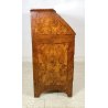 ANTICA RIBALTA BOMBATA MOBILE SCRITTOIO LASTRONATO INTARSIATO LEGNO NOCE 1800