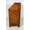 ANTICA RIBALTA BOMBATA MOBILE SCRITTOIO LASTRONATO INTARSIATO LEGNO NOCE 1800