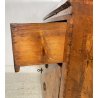 ANTICA RIBALTA BOMBATA MOBILE SCRITTOIO LASTRONATO INTARSIATO LEGNO NOCE 1800