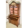 ANTICO TRUMEAU PIEMONTESE 1800 INTARSIATO BUFFET RIBALTA LIBRERIA SECRETAIRE OLD
