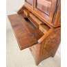 ANTICO TRUMEAU PIEMONTESE 1800 INTARSIATO BUFFET RIBALTA LIBRERIA SECRETAIRE OLD