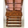 ANTICO TRUMEAU PIEMONTESE 1800 INTARSIATO BUFFET RIBALTA LIBRERIA SECRETAIRE OLD