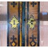 ANTICO TRUMEAU PIEMONTESE 1800 INTARSIATO BUFFET RIBALTA LIBRERIA SECRETAIRE OLD