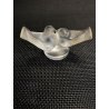 SCULTURA CRISTALLO VINTAGE Lalique France UCCELLI AMORE FIGURE LOVE BIRDS GLASS