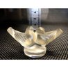 SCULTURA CRISTALLO VINTAGE Lalique France UCCELLI AMORE FIGURE LOVE BIRDS GLASS