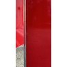 TAVOLO VETRO DESIGN ROSSO 4 GAMBE METALLO CROMATO ANNI 70 TABLE RED VINTAGE