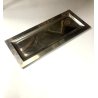 VASSOIO RETTANGOLARE ACCIAIO MODERN DESIGN MAM METALLI ARTISTICI Milano ANNI 70