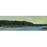 QUADRO Carlo Monti DIPINTO OLIO TELA PAESAGGIO VEDUTA LAGO MAGGIORE ARONA LESA
