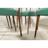 LOTTO 6 SEDIE DESIGN ANNI 70 STILE ICO PARISI LEGNO E SKY VINTAGE CHAIR PRANZO