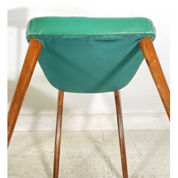 LOTTO 6 SEDIE DESIGN ANNI 70 STILE ICO PARISI LEGNO E SKY VINTAGE CHAIR PRANZO