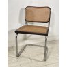 SEDIA DESIGN CESCA MARCEL BREUER ANNI 70 PAGLIA DI VIENNA ACCIAIO CROMATO EPOCA